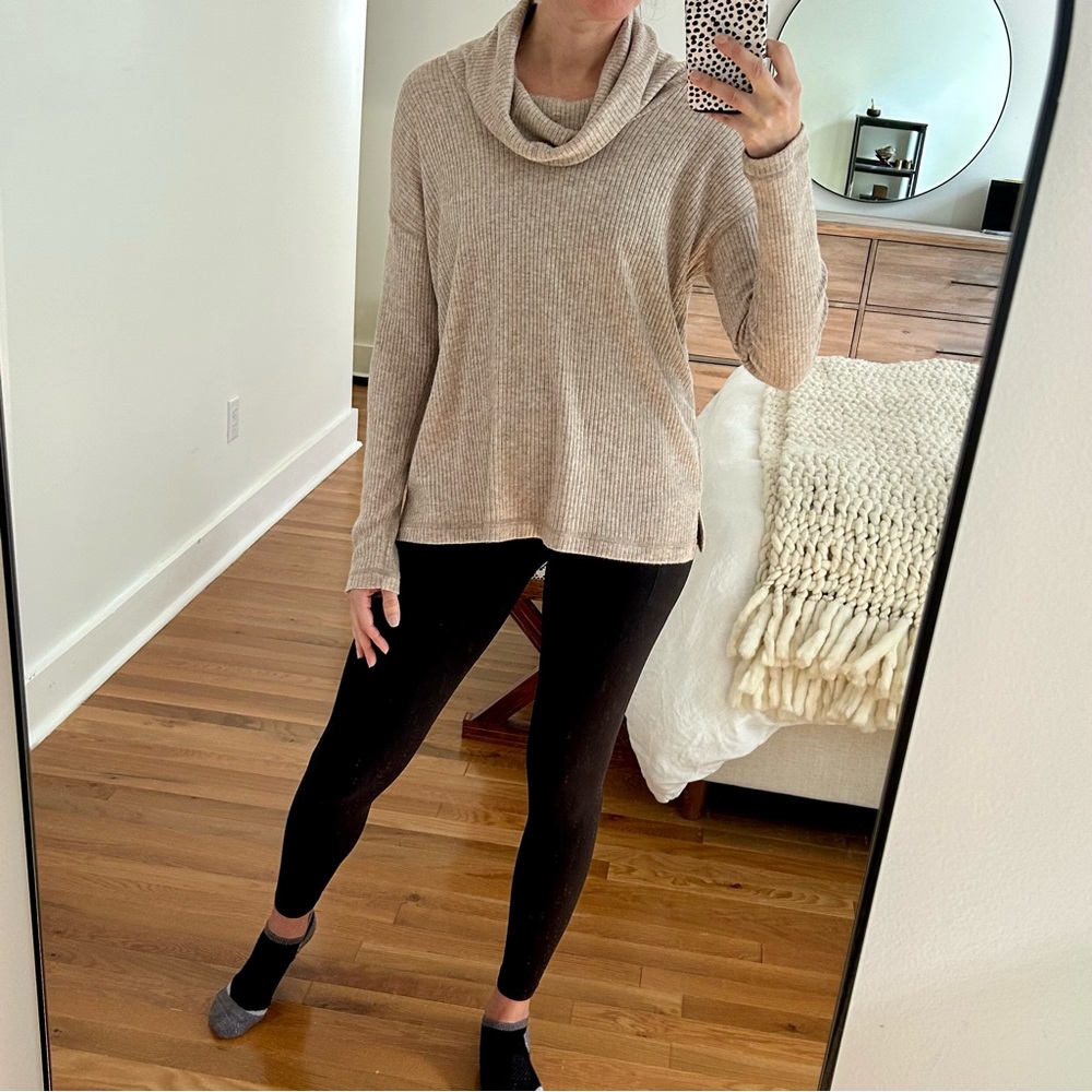 Z Supply Rib Cowl Neck Top